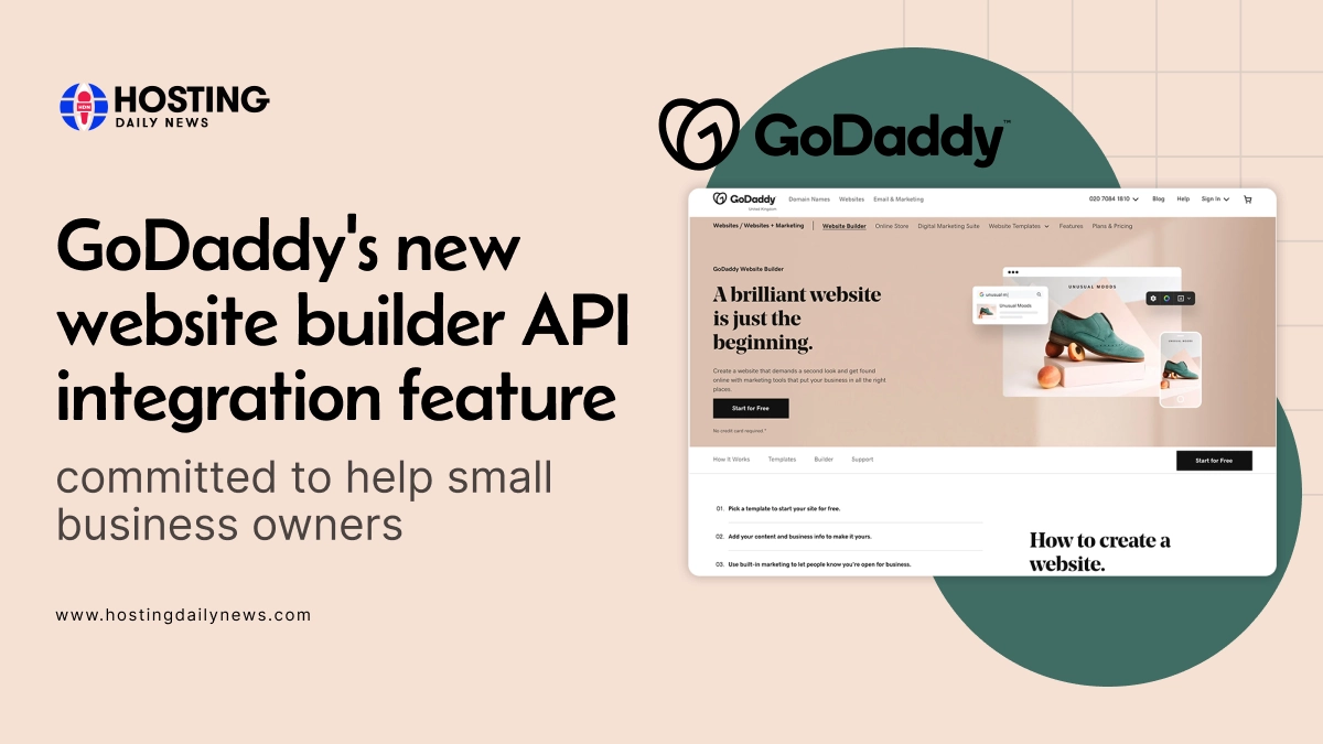 godaddy api integration website builder for small business - Hosting industry news | HostingDailyNews